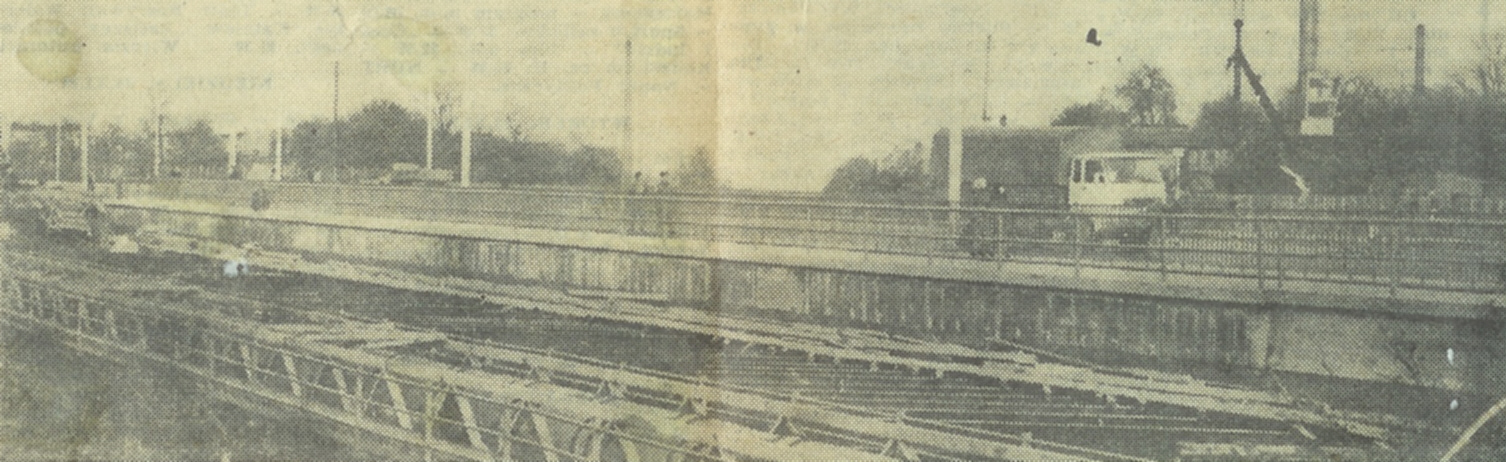 wiadukt na Budziszyńskiej, foto: Kurier Szczeciński, 17.11.1974